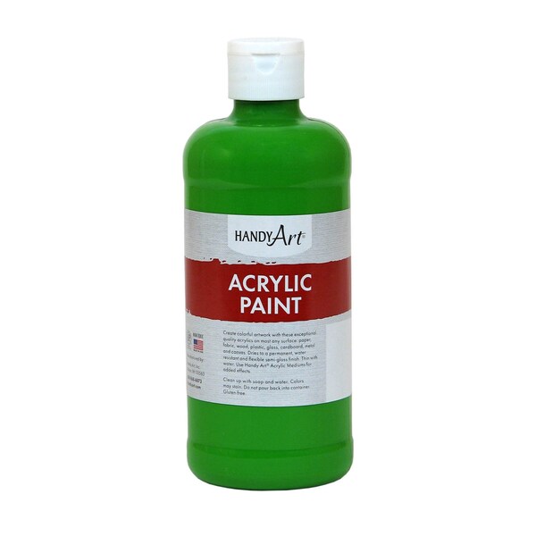 Acrylic Paint 16 Oz, Light Green, 3PK
